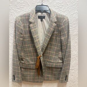 J. Crew Multicolor Plaid Blazer